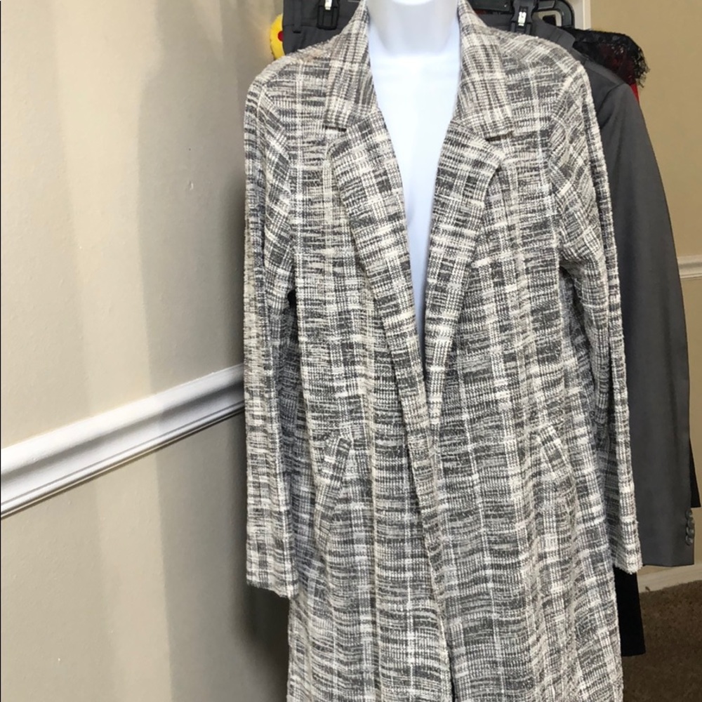 Black and White coat Size Large